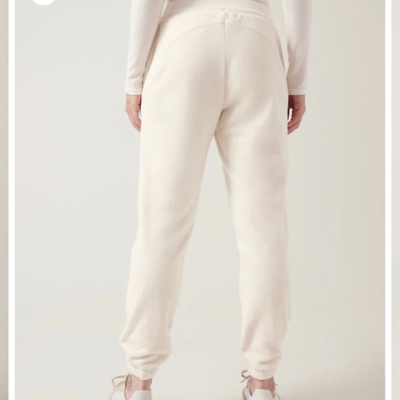 BUNDLE!!  Athleta Double Kozy Karma Black and Cream Jogger Pants - Picture 7 of 8